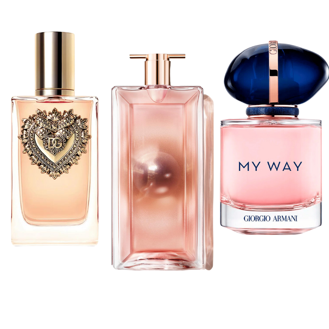 Coffret 3 Parfums Dolce & Gabbana Devotion, Giorgio Armani My Way & Lancôme Idôle 3×100ml