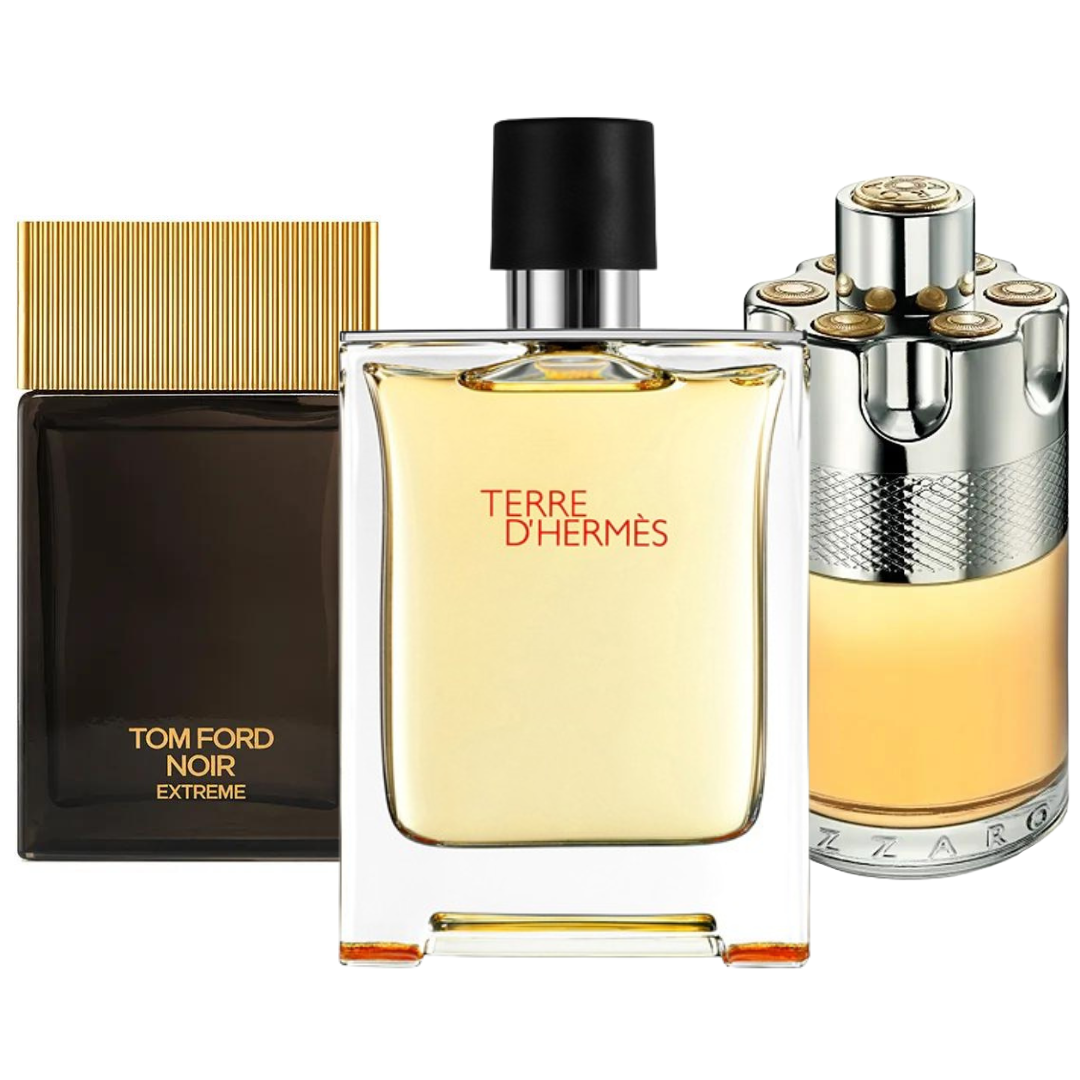 Coffret 3 Parfums Terre d'Hermès, Azzaro Wanted & Tom Ford Noir Extreme 3×100 ml
