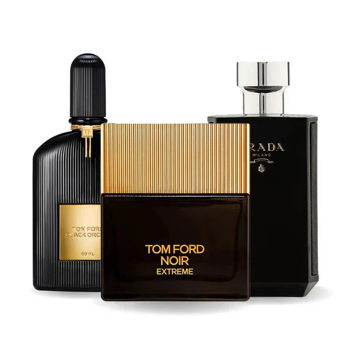 Coffret 3 Parfums Tom Ford Black Orchid, Tom Ford Noir Extrême & Prada L’Homme Intense 3×100 ml