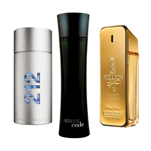 Coffret 3 Parfums Armani Code, Paco Rabanne One Million & 212 Men NYC 3×100 ml