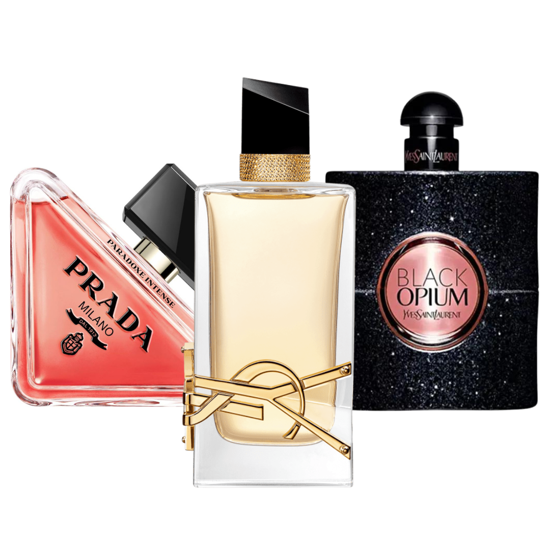 Coffret 3 Parfums Prada Paradox, Black Opium Yves Saint Laurent & Libre 3×100 ml