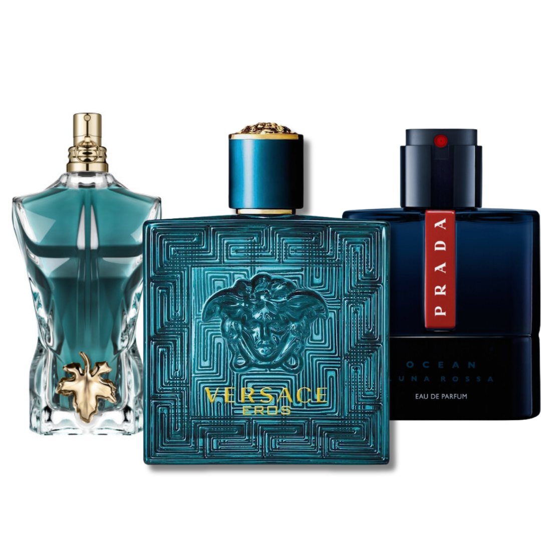 Coffret 3 Parfums Prada Luna Rossa, Versace Eros & Le Beau 3×100 ml